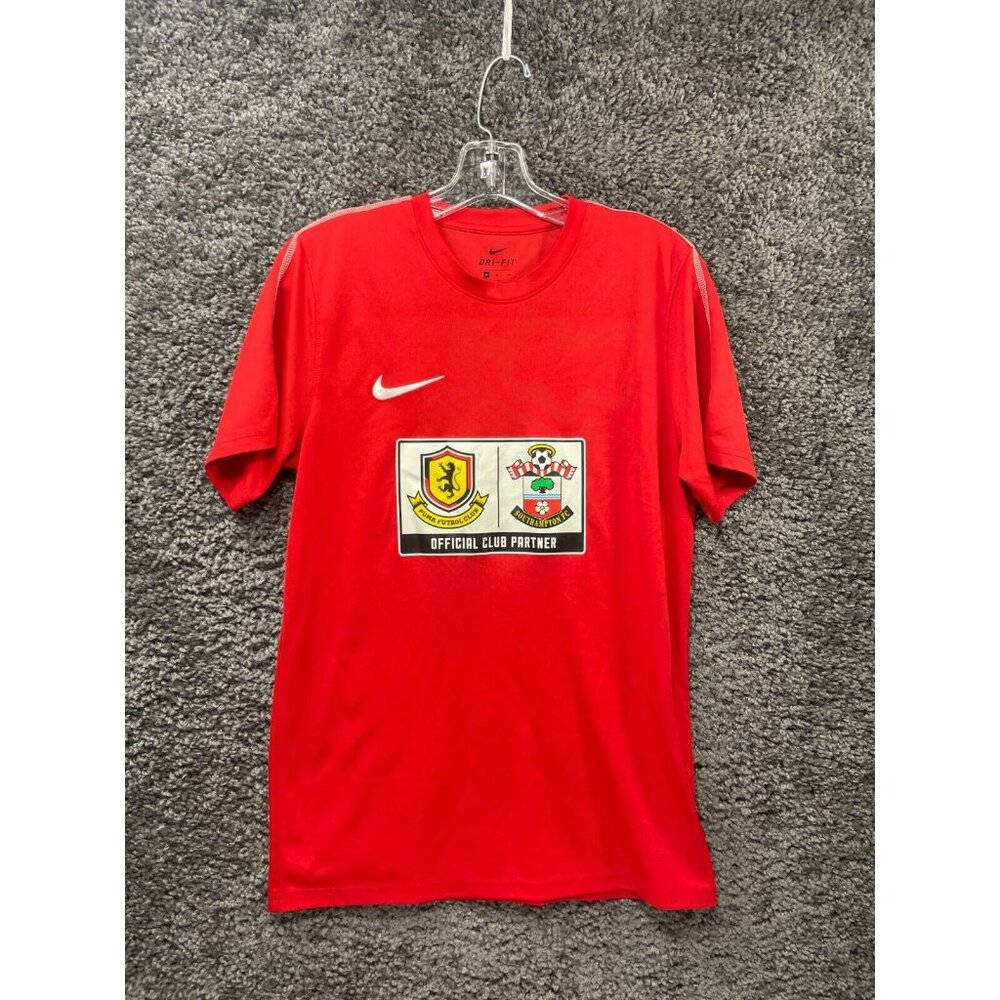 Puma Futbol Club Nike Dri-Fit Men's Medium Red Southampton FC Soccer Tee